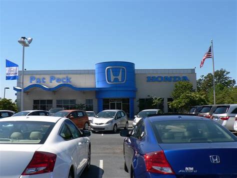 Pat peck gulfport honda - Service Hours: Mon - Sat 7:30 AM - 6:00 PM. Sun Closed. Parts Hours: Mon - Sat 7:30 AM - 6:00 PM. Sun Closed. Having bad credit shouldn't stop you from getting the car you want. That's why Pat Peck Honda offers bad credit car loans. Keep reading to learn how our finance center can help you!